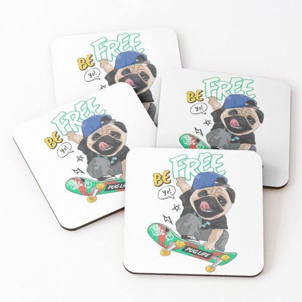 Item preview, Pug Skateboard, Skateboarding Pug, Skateboarding Dog, Skateboard, Skate designed and sold by Skateboard-Art.