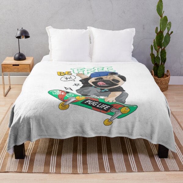 Item preview, Pug Skateboard, Skateboarding Pug, Skateboarding Dog, Skateboard, Skate designed and sold by Skateboard-Art.