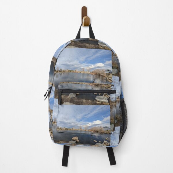 Item preview, Rocky Mountains Pond and Clouds designed and sold by 743Designs.