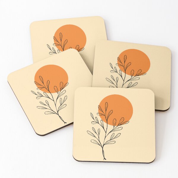 Item preview, Peaceful illustration of sunset with plants designed and sold by HalcyonFairy.
