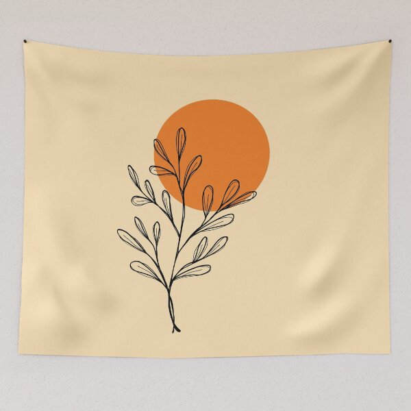 Item preview, Peaceful illustration of sunset with plants designed and sold by HalcyonFairy.