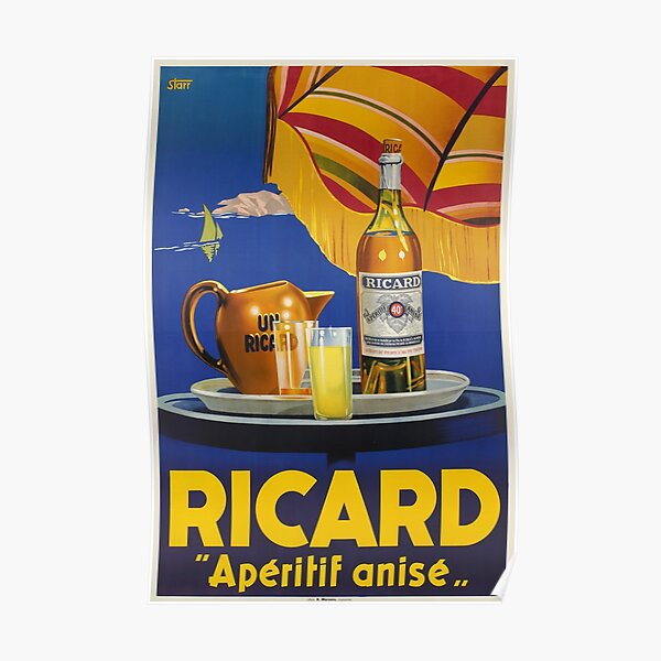 Ricard -Apéritif anisé, Advertisement Poster Poster
