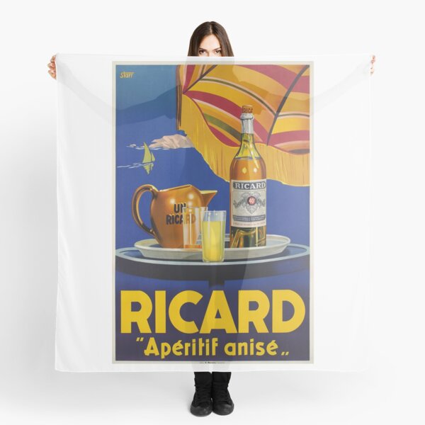 Ricard -Apéritif anisé, Advertisement Poster Scarf