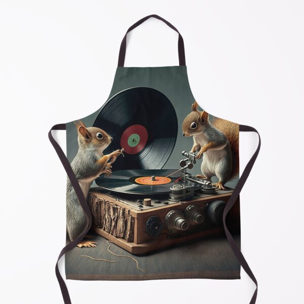 Item preview, Squirrel DJ's Putting Vinyl Records on Turntable designed and sold by Bleknervin.