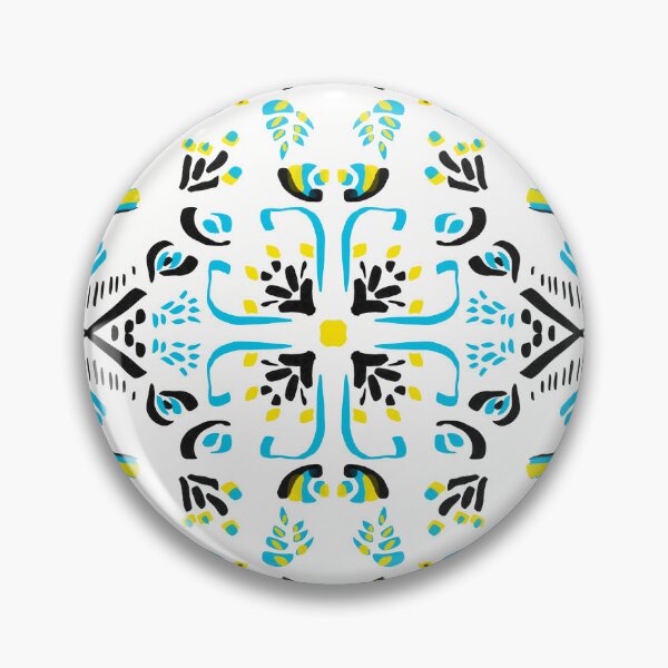Item preview, Blue and yellow azulejo designed and sold by anaskwi.