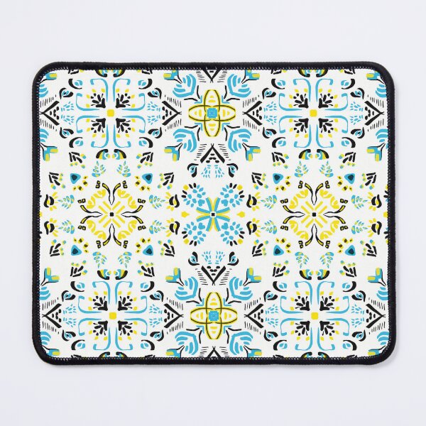 Item preview, Blue and yellow azulejo designed and sold by anaskwi.