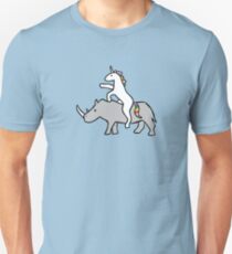 Einhorn Reit Rhino Unisex T-Shirt