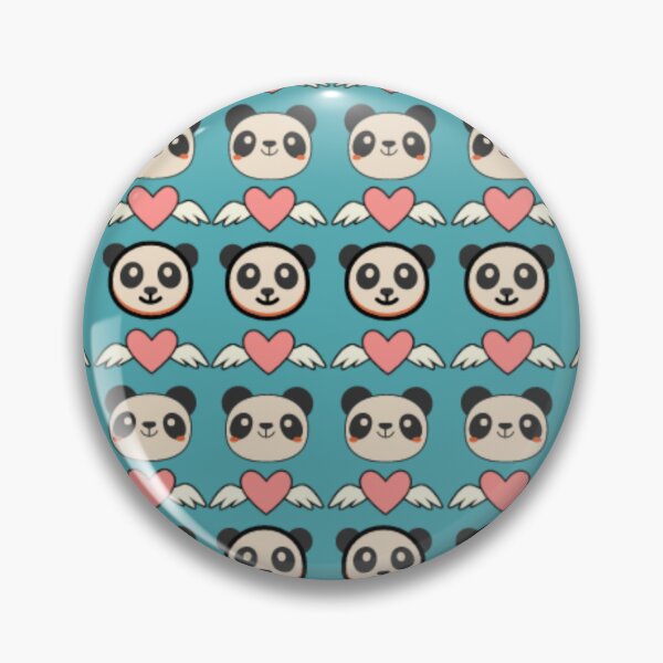 Item preview, Cute Panda with Heart Pattern designed and sold by DreamBigShirts.