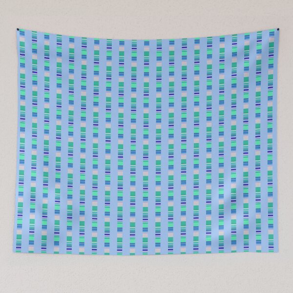 Item preview, Mosaic blue modern palette | Mosaic blue abstract pattern designed and sold by lausn.
