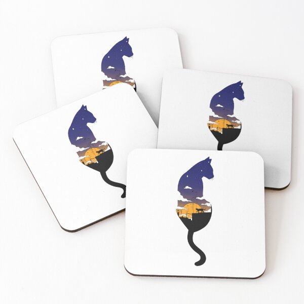 Item preview, Cats at Sunset: Two Worlds, One Sky designed and sold by Artsilhouette.