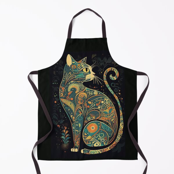Item preview, Boho Cat 138 Abstract Art Print Painting Wall Decor designed and sold by winterkitty88.