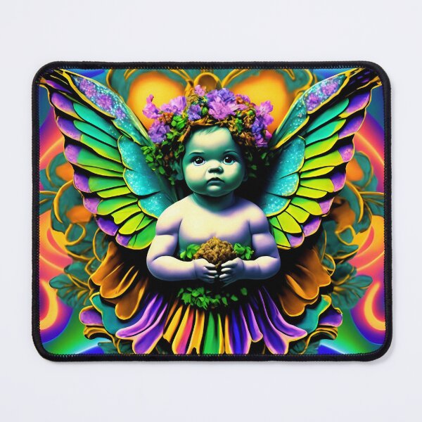 Item preview, Cherub Angel Psychedelic Trippy Wings designed and sold by Anticulture.
