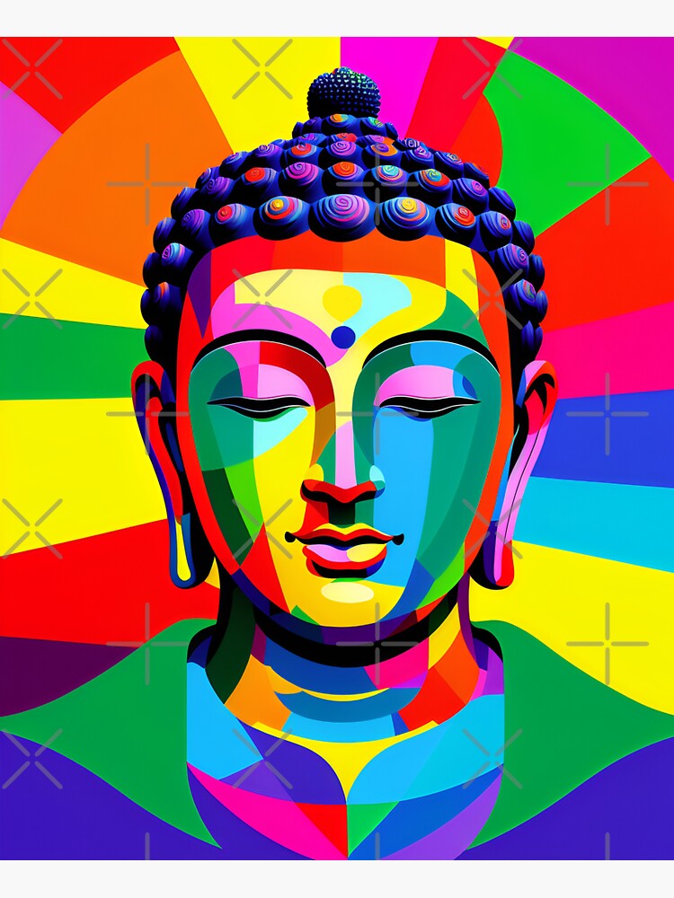Cuadro de Buda Pop Art