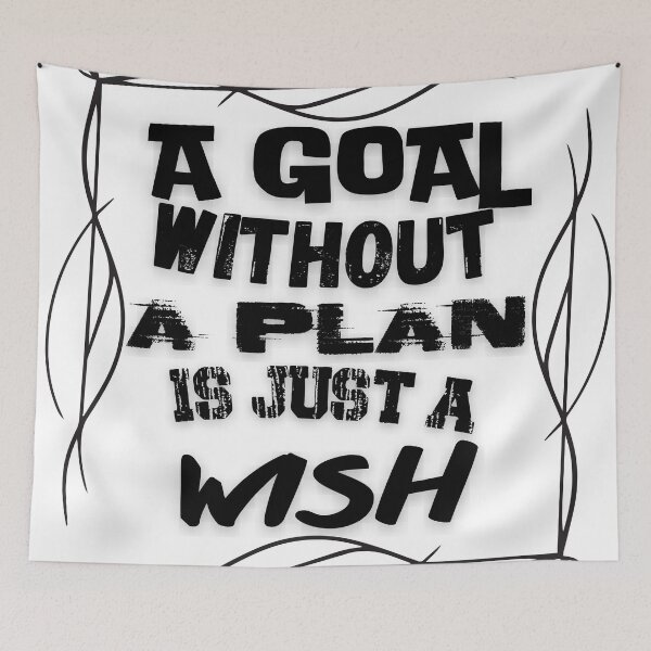 Item preview, A Goal without a plan is just a wish quote designed and sold by smitke.