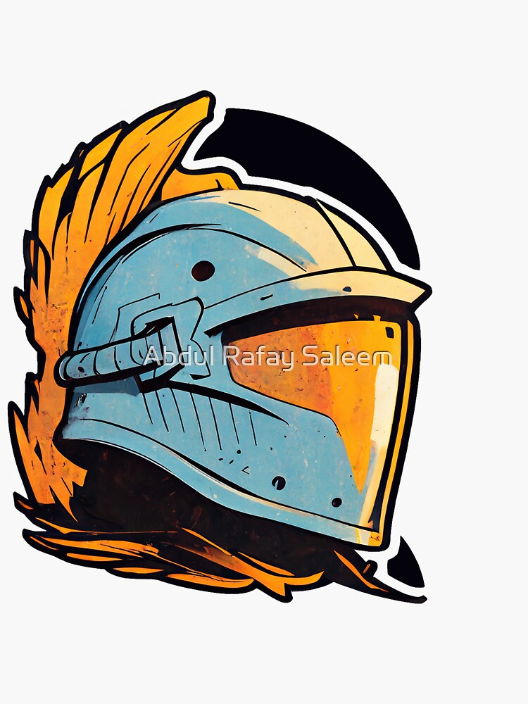 Sticker for Sale mit Krieger cooles Helm-Aufkleber-Design von