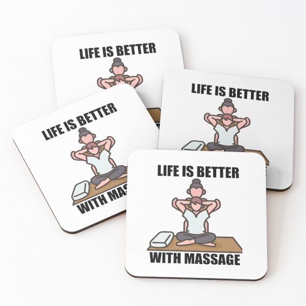Item preview, Life is better with massage | Relax mind free designed and sold by ritach11.