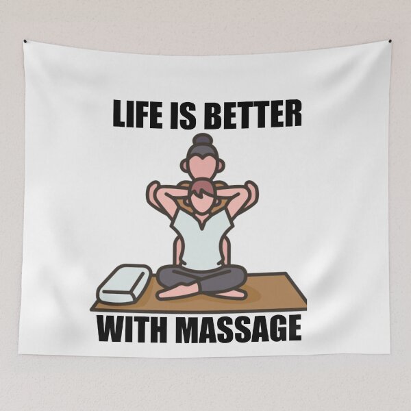 Item preview, Life is better with massage | Relax mind free designed and sold by ritach11.