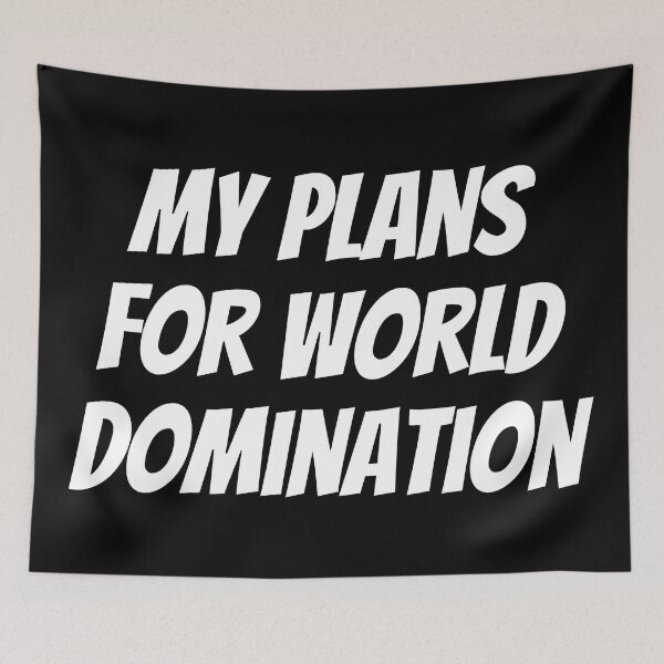 Item preview, My Plans For World Domination School designed and sold by Sour Soul.