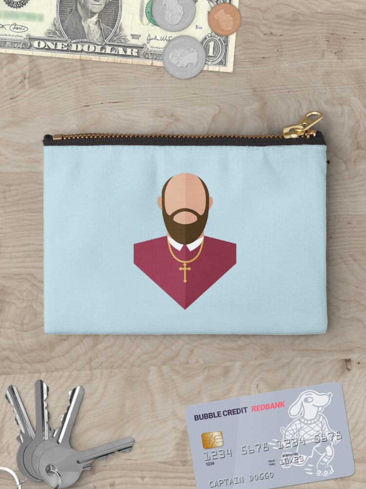 Thumbnail 3 of 4, Zipper Pouch, St. Francis de Sales designed and sold by mikbails.