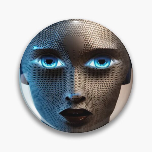 Item preview, Robot staring into your soul (version 2) designed and sold by UglyAIArtwork.