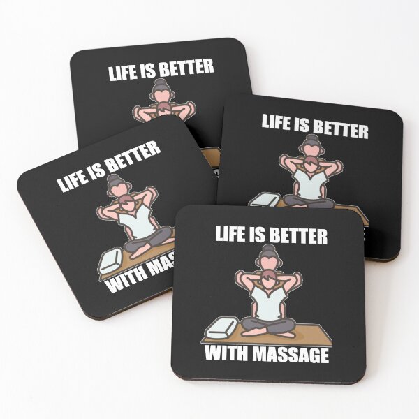 Item preview, Life is better with massage | Relax mind free| Life quote designed and sold by ritach11.