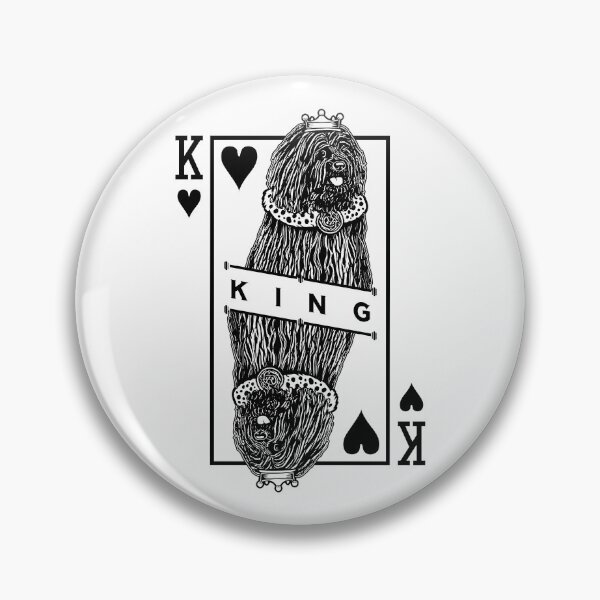 Item preview, Hungarian Puli King Of Hearts Funny Dog Lover Pop Art designed and sold by GrandeDuc.