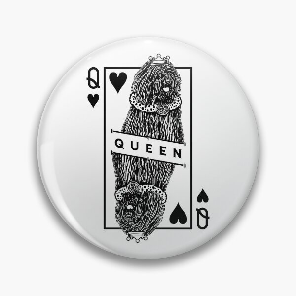 Item preview, Hungarian Puli Queen Of Hearts Funny Dog Lover Pop Art designed and sold by GrandeDuc.