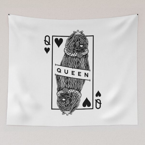 Item preview, Hungarian Puli Queen Of Hearts Funny Dog Lover Pop Art designed and sold by GrandeDuc.