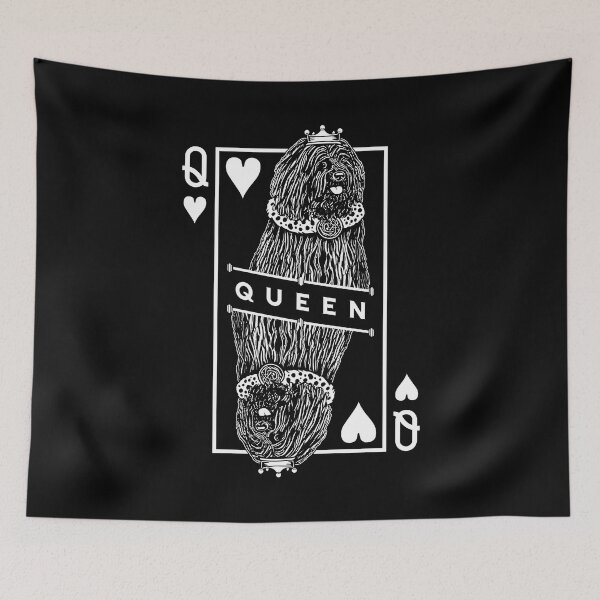 Item preview, Hungarian Puli Queen Of Hearts Funny Dog Lover Pop Art designed and sold by GrandeDuc.