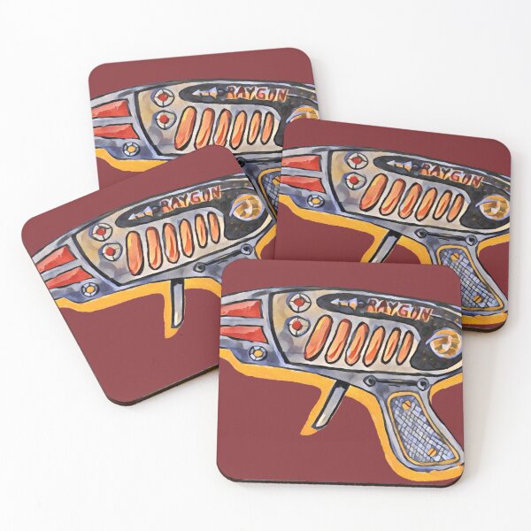 Item preview, Tin Ray Gun Orange Shadow designed and sold by rooosterboy.