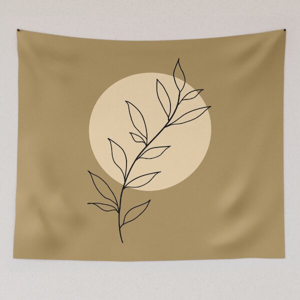 Item preview, Boho classic sun with leaves designed and sold by HalcyonFairy.
