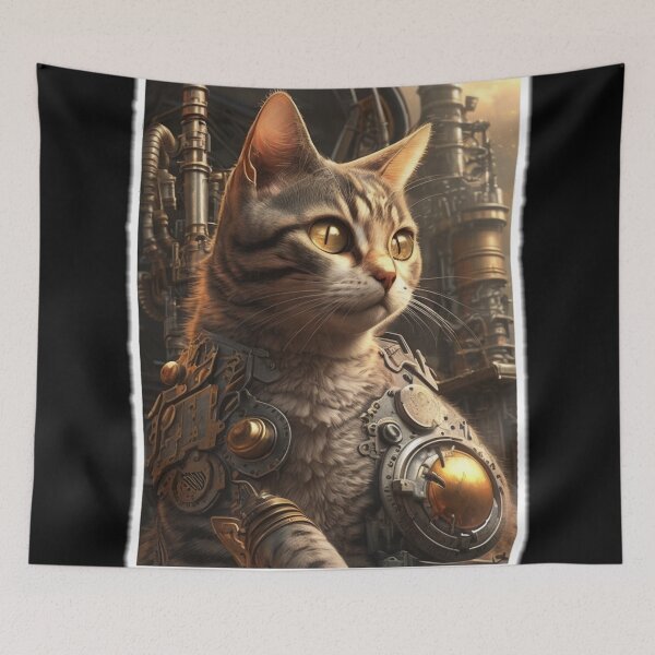 Item preview, Steampunk Animals - Mechanical Cats #7 designed and sold by MindAsylum.