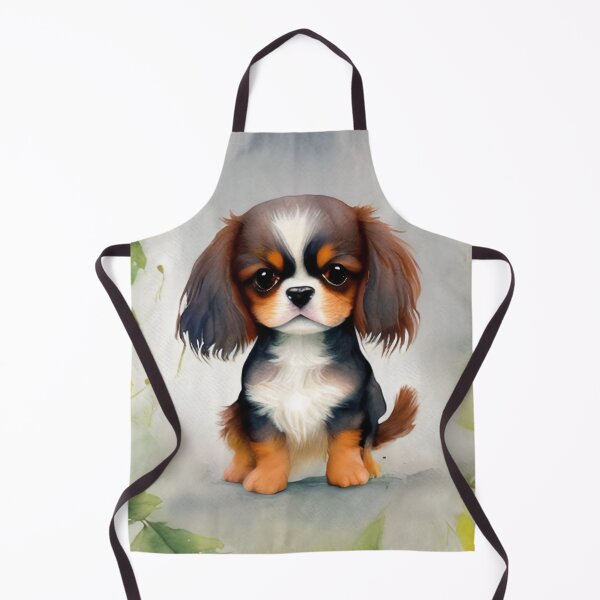 Item preview, Cute Cavalier King Charles Spaniel Dog Puppy Art 3 designed and sold by cutiepeupies.
