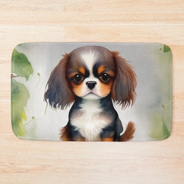 Item preview, Cute Cavalier King Charles Spaniel Dog Puppy Art 3 designed and sold by cutiepeupies.