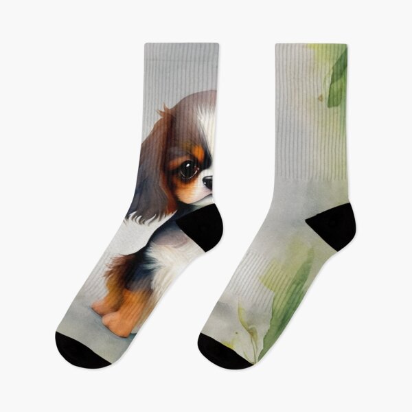 Item preview, Cute Cavalier King Charles Spaniel Dog Puppy Art 3 designed and sold by cutiepeaupies.