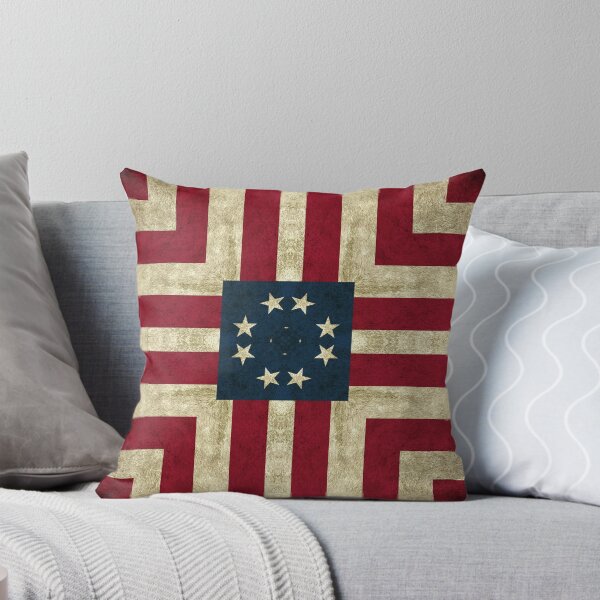 Aperçu de l'œuvre The Stars and Stripes USA Kaleidoscope Pattern 16 créée et vendue par Swabcraft.