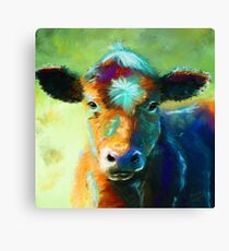Colourful Calf Painting Canvas Print