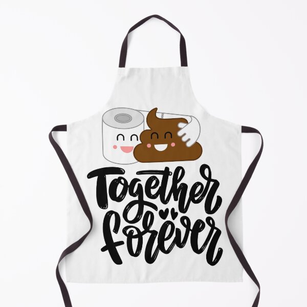 Item preview, Together and Forever Poop Emoji and Toilet Tissue -Cute Couple designed and sold by artfartzzz.