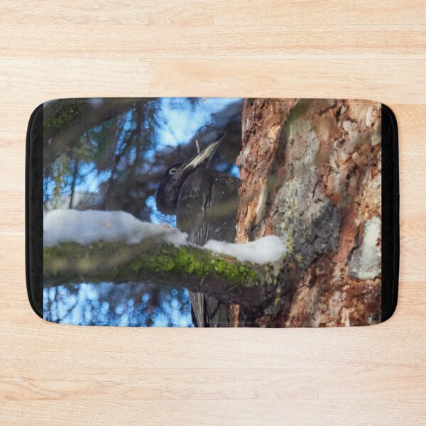 Item preview, Working hours. Black woodpecker designed and sold by Jouko Lehto Photography.