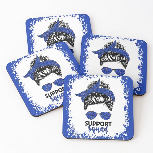 Item preview, Support Squad Leopard Messy Bun Colon Cancer Awareness Gifts designed and sold by RosannaArt.