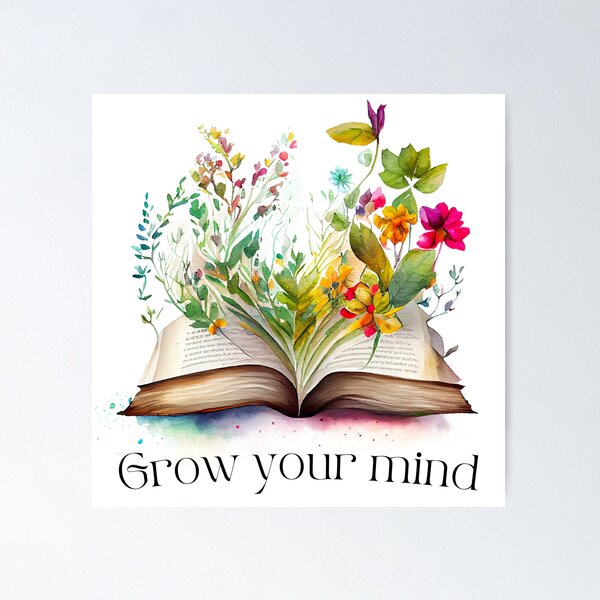Item preview, Grow Your Mind - Reading Flowers designed and sold by CreativNode.