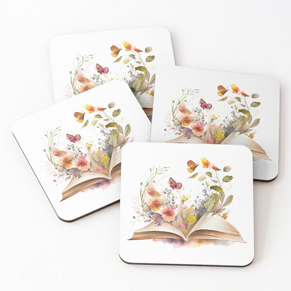 Item preview, Reading is Growing - Watercolour Flowers and Butterflies designed and sold by CreativNode.