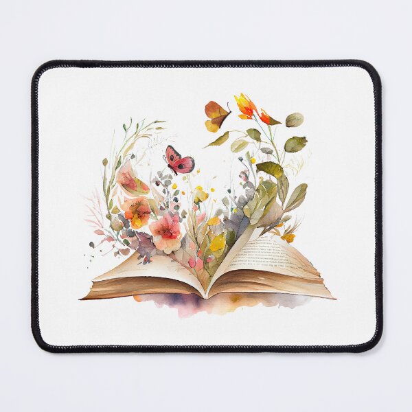 Item preview, Reading is Growing - Watercolour Flowers and Butterflies designed and sold by CreativNode.