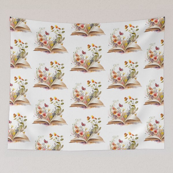 Item preview, Reading is Growing - Watercolour Flowers and Butterflies designed and sold by CreativNode.