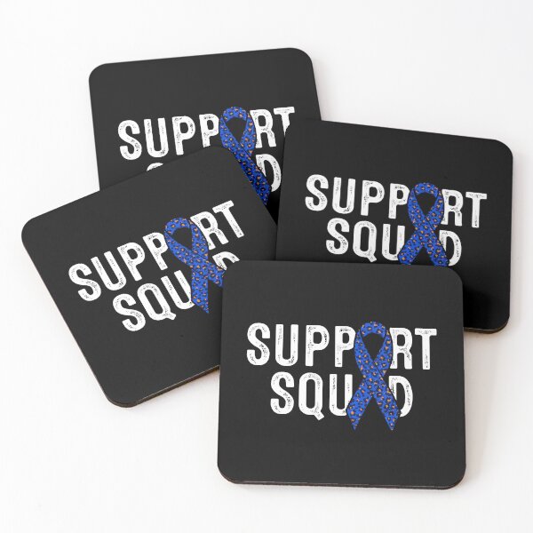 Item preview, Colon Cancer Awareness Support Squad Blue Ribbon Leopard designed and sold by RosannaArt.