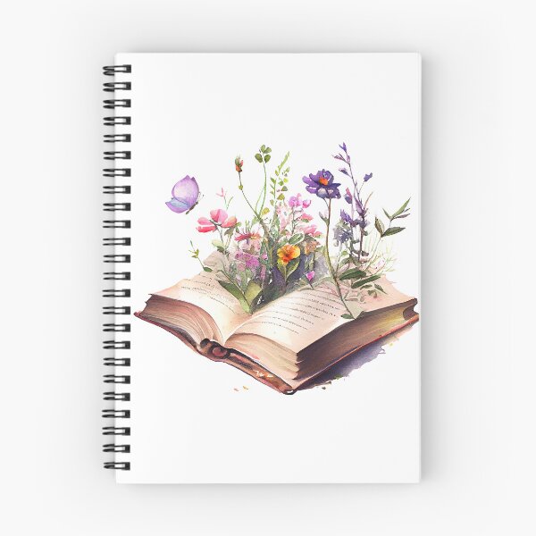 Item preview, Reading is Growing - Purple Watercolour Butterfly and Flowers designed and sold by CreativNode.