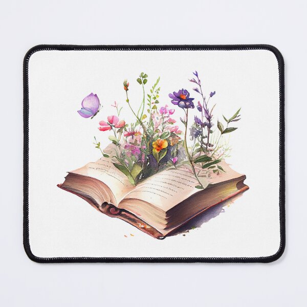 Item preview, Reading is Growing - Purple Watercolour Butterfly and Flowers designed and sold by CreativNode.