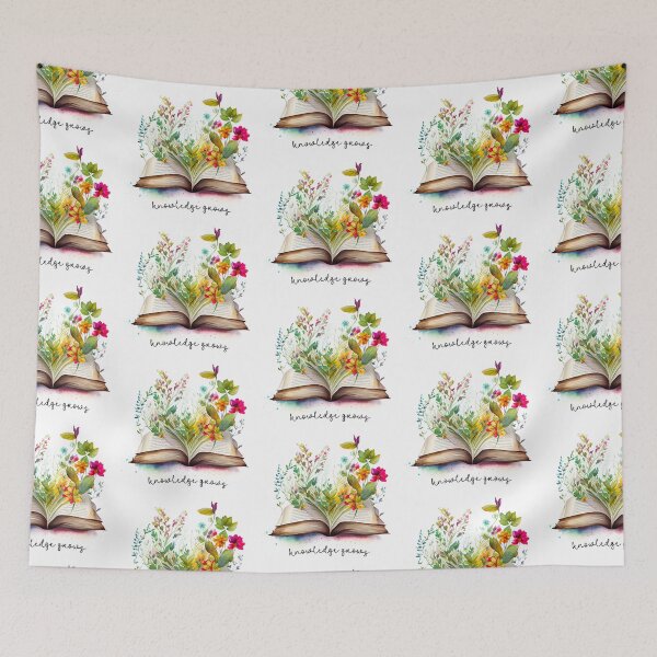 Item preview, Knowledge Grows - Reading Flowers designed and sold by CreativNode.
