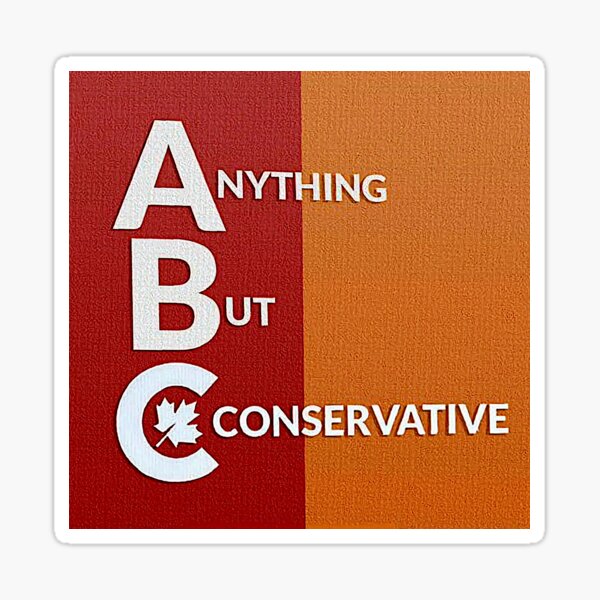 Anything But Conservative Sticker
