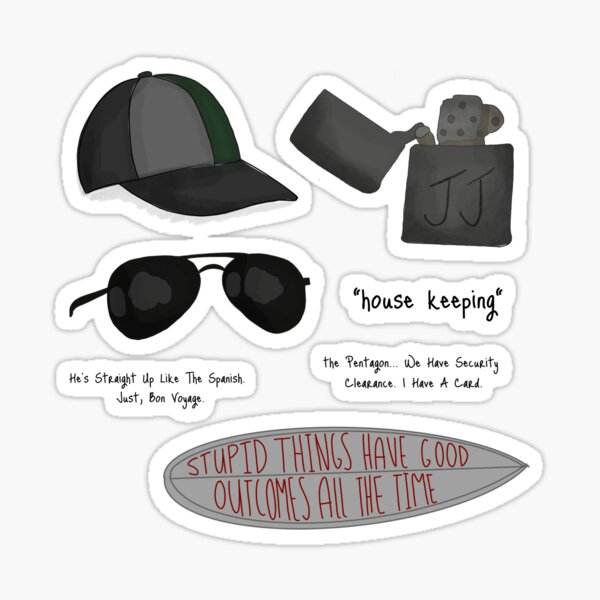 Item preview, JJ Maybank themed sticker pack for obx fans designed and sold by DesignsByJas.